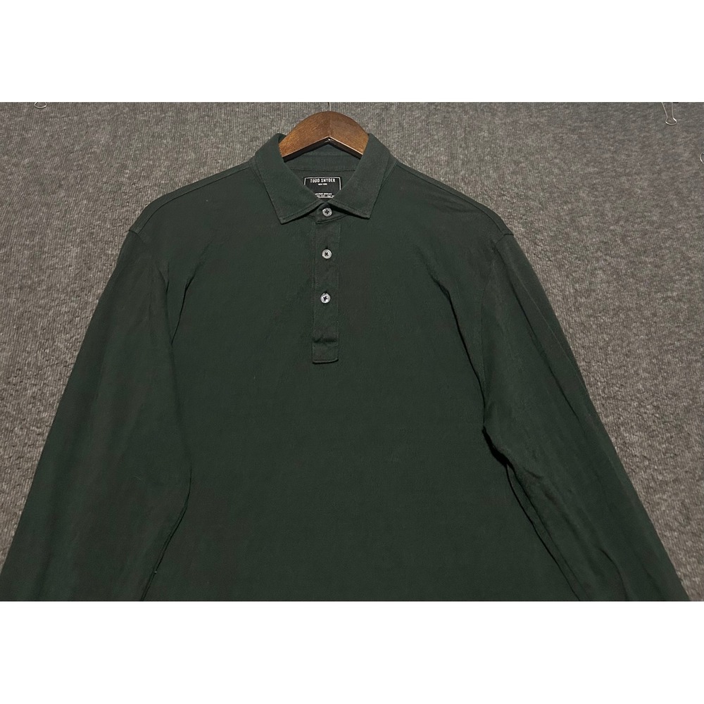 Todd snyder polo shirt mens Large casual long sleeve preppy lyocell cotton